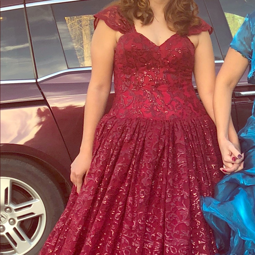 Beautiful Burgundy Gown